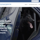 Screen shot of new Seattle Police Foundation website